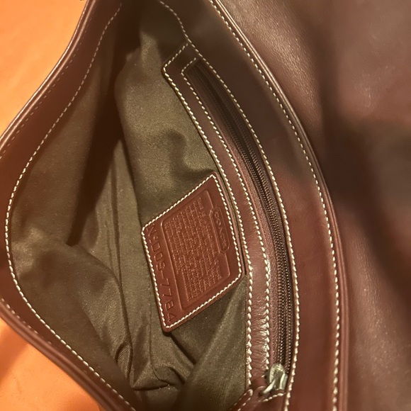 Coach Brown Leather Bag with Tag - Picture 5 of 6